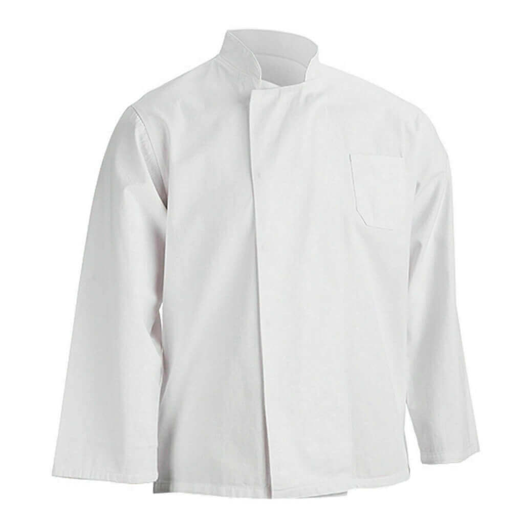 Chef Jacket Long sleep hidden White Chef Jacket