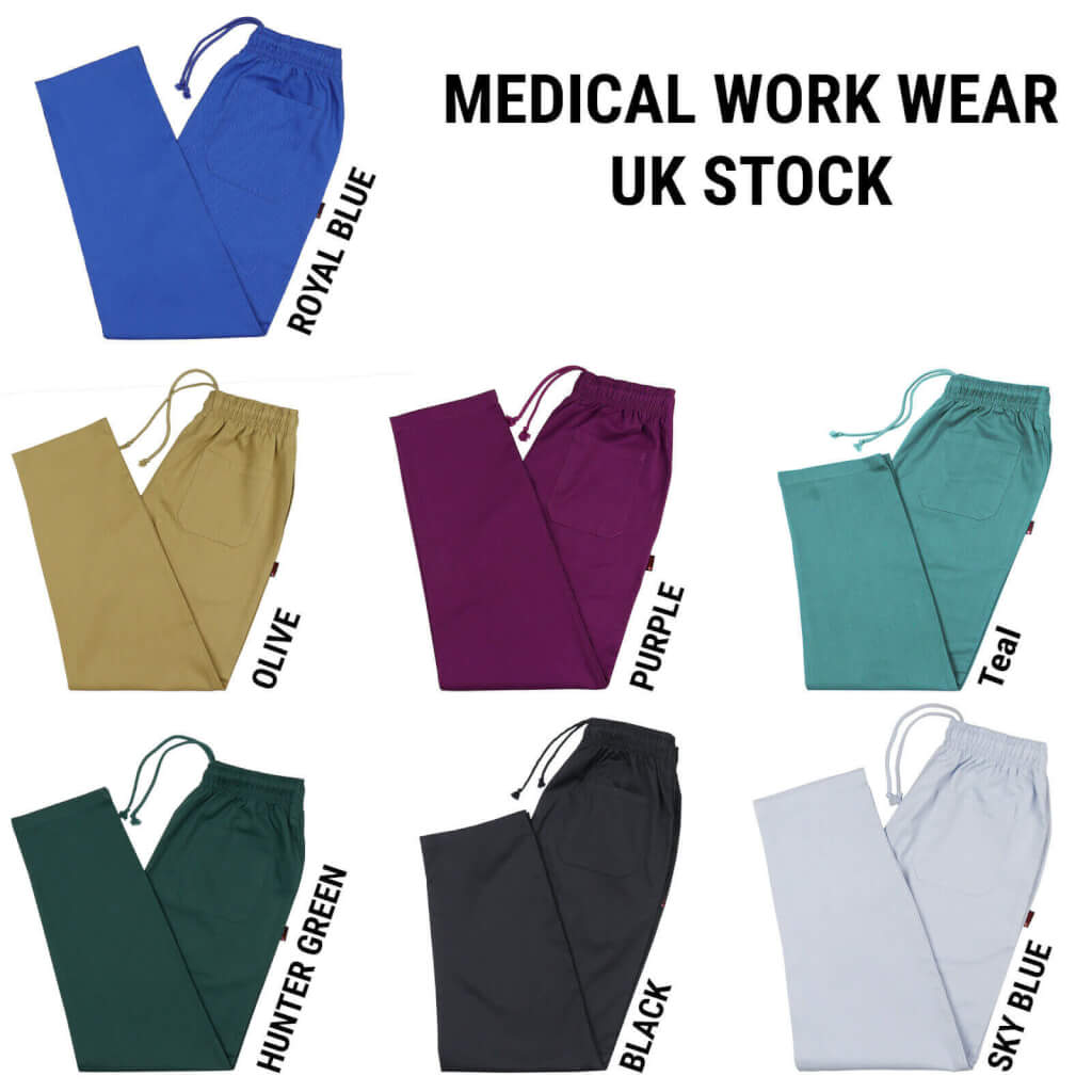 nurses navy cargo trousers