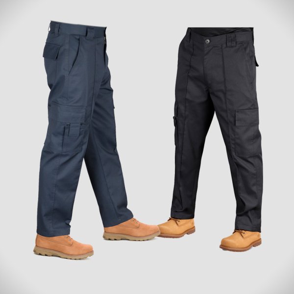 thumbnail image 2 of Swift Wear Men's Casual Cargo Work Trousers - High Quality Cotton, Sizes 30-48 UK 2 of 4